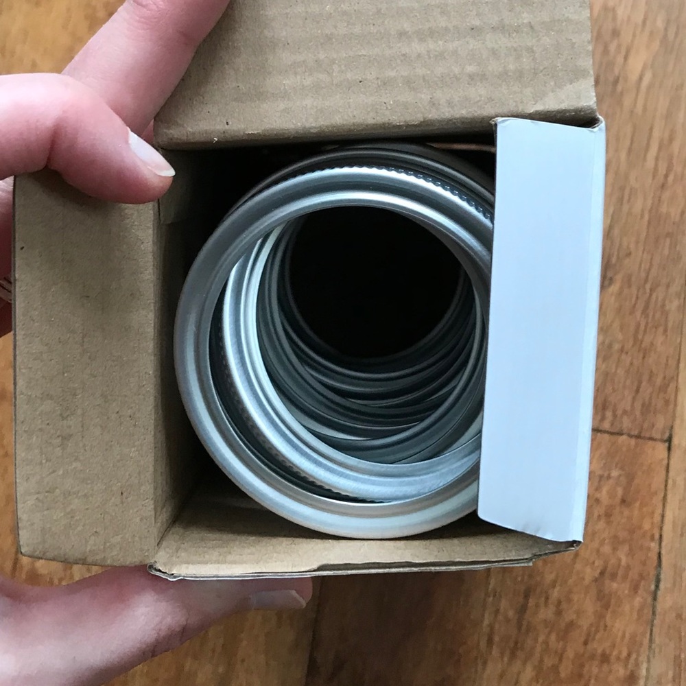🪻5/$20 Sale!🪻 BNIB 12 pack Standard Mason Jar Rings